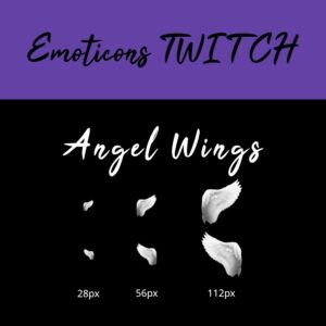 emoticon angel wings miniature - Camel Design