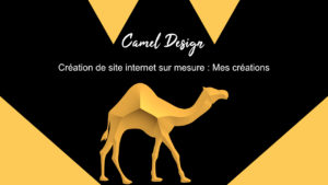 camel design : mes créations