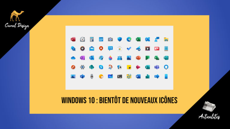 nouveau icones microsoft windows 10