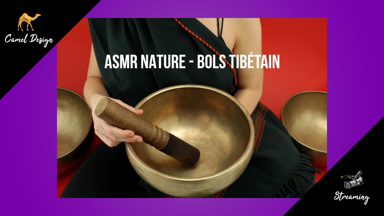 miniature ASMR Nature - bols tibétain par camel design